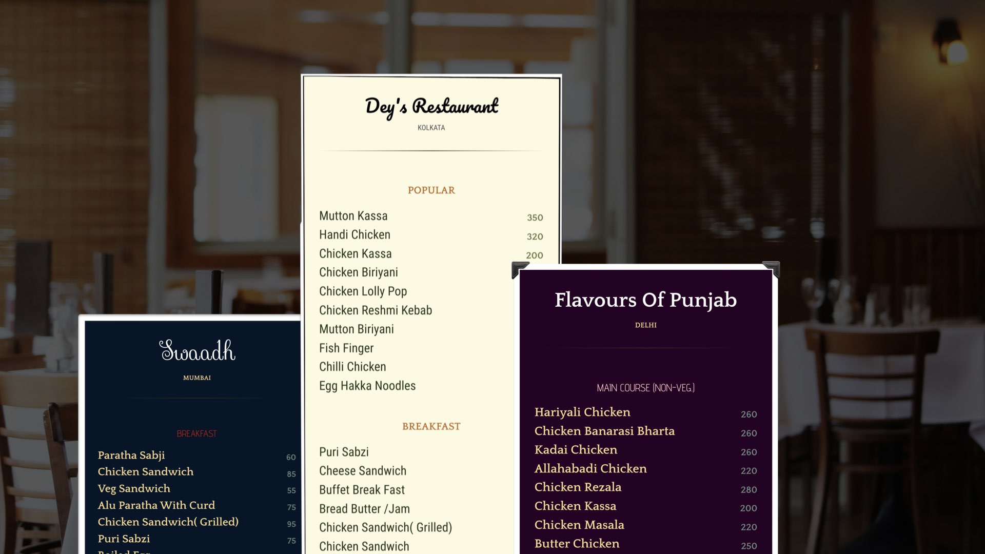 Free Restaurant Menu QR Code Generator