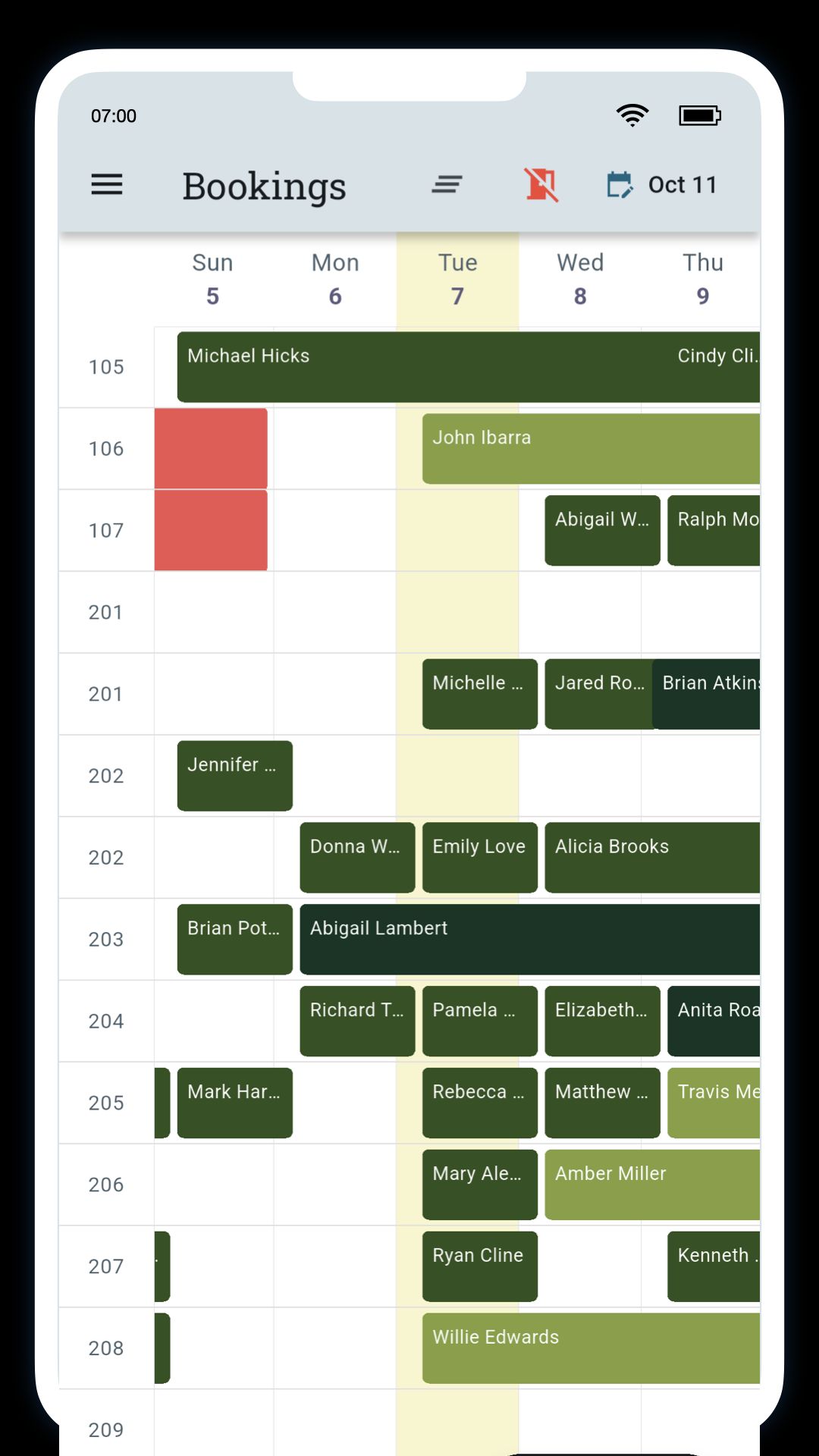 Free resort management app