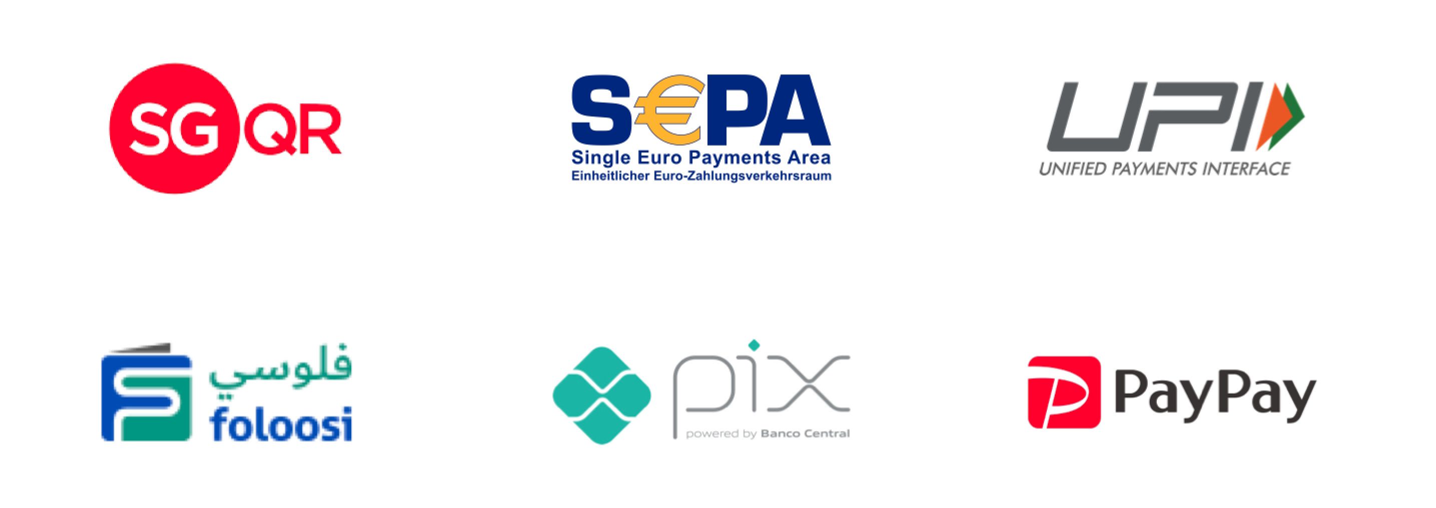 UPI, QRIS, DuitNow, Thai QR Payment, SGQR, QR Ph, VietQR, etc.